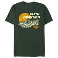 thumbnail image 1 of Men's Nintendo Legend of Zelda Death Mountain Relief Sunset  Graphic Tee Dark Green Small, 1 of 4