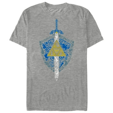 Men's Nintendo Legend of Zelda Hidden Pattern  Graphic Tee Athletic Heather 2X Large