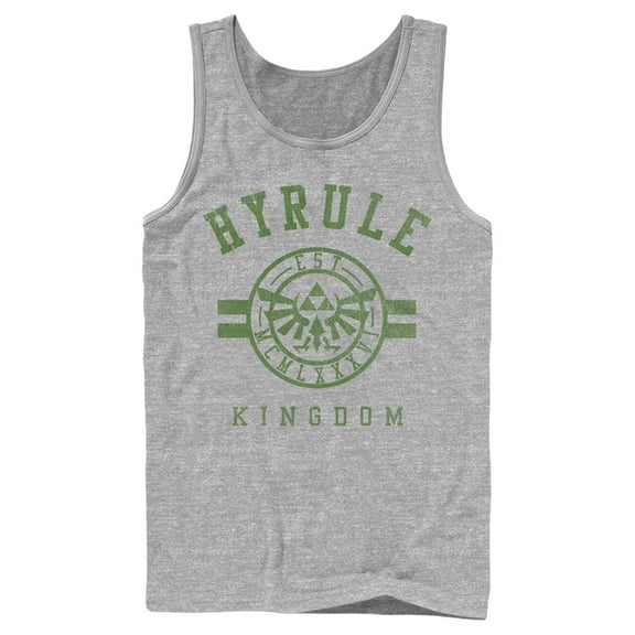 Men's Nintendo Legend of Zelda Hyrule Kingdom  Tank Top Athletic Heather X Large