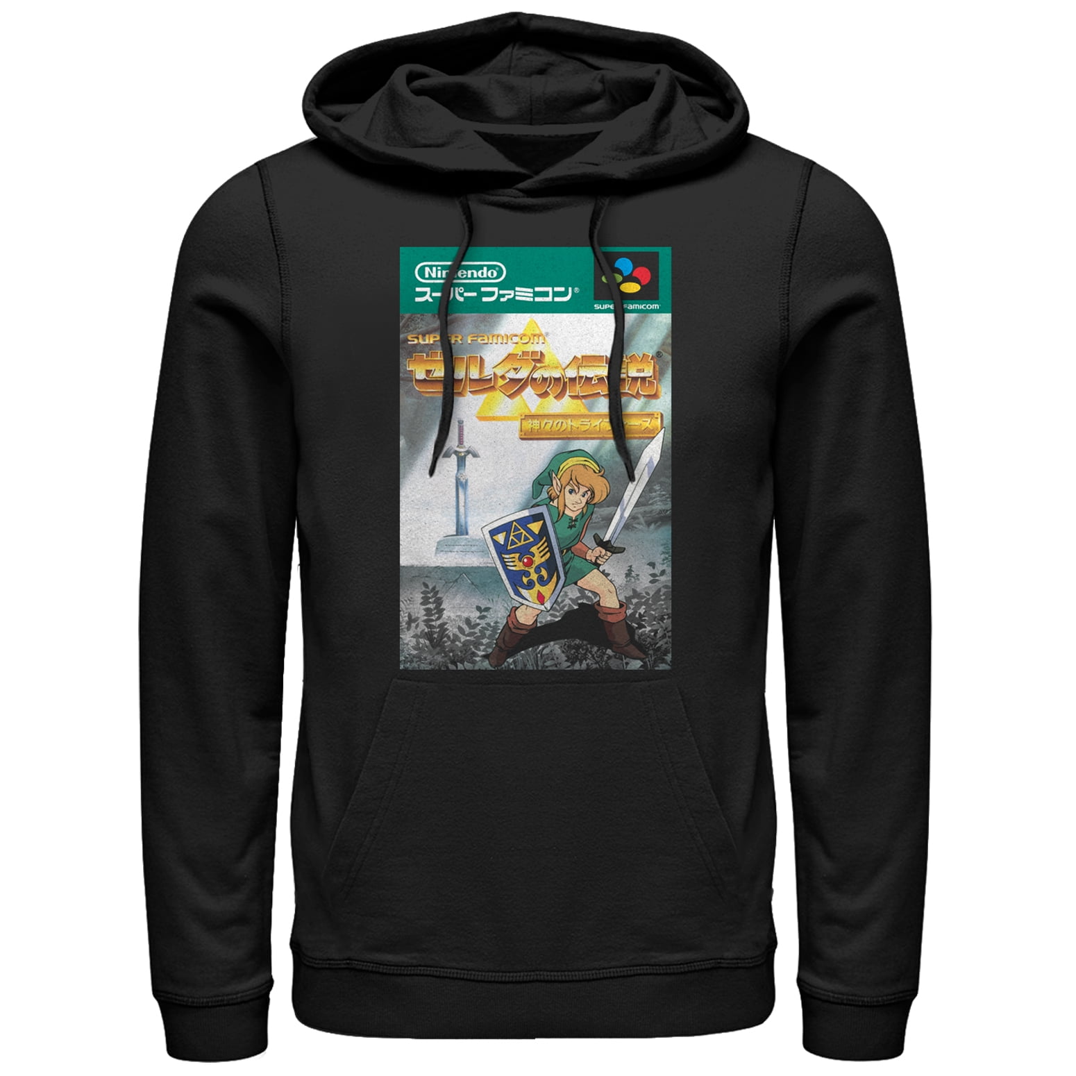 Men s Nintendo Classic N64 Logo Frame Pull Over Hoodie Black Medium Walmart