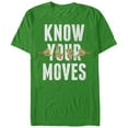 thumbnail image 1 of Men's Nintendo Legend of Zelda Know Your Moves  Graphic Tee Kelly Green Large, 1 of 4