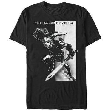 Men's Nintendo Legend of Zelda Link Quest  Graphic Tee Black X Large