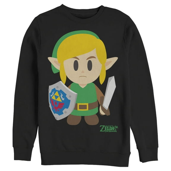 Men's Nintendo Legend of Zelda Link's Awakening Avatar  Sweatshirt Black X Large