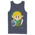thumbnail image 1 of Men's Nintendo Legend of Zelda Link's Awakening Avatar Tank Top Navy Blue X Large, 1 of 3