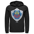 thumbnail image 1 of Men's Nintendo Legend of Zelda Link's Awakening Hylian Shield  Pull Over Hoodie Black X Large, 1 of 3