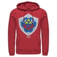 thumbnail image 1 of Men's Nintendo Legend of Zelda Link's Awakening Hylian Shield  Pull Over Hoodie Red X Large, 1 of 3