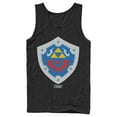 thumbnail image 1 of Men's Nintendo Legend of Zelda Link's Awakening Hylian Shield  Tank Top Black Medium, 1 of 4