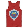 thumbnail image 1 of Men's Nintendo Legend of Zelda Link's Awakening Hylian Shield  Tank Top Red Medium, 1 of 3