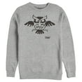 thumbnail image 1 of Men's Nintendo Legend of Zelda Link's Awakening Owl Hieroglyphic  Sweatshirt Athletic Heather X Large, 1 of 3