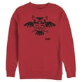 thumbnail image 1 of Men's Nintendo Legend of Zelda Link's Awakening Owl Hieroglyphic  Sweatshirt Red Small, 1 of 3