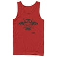 thumbnail image 1 of Men's Nintendo Legend of Zelda Link's Awakening Owl Hieroglyphic  Tank Top Red Medium, 1 of 3