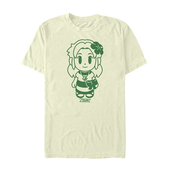 Men's Nintendo Legend of Zelda Link's Awakening Sleek Marin Avatar  Graphic Tee Cream Large