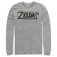 thumbnail image 1 of Men's Nintendo Legend of Zelda Link's Awakening Switch Logo Long Sleeve Shirt Athletic Heather 2X Large, 1 of 3