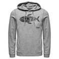 thumbnail image 1 of Men's Nintendo Legend of Zelda Link's Awakening Whale Hieroglyphic Pull Over Hoodie Athletic Heather Small, 1 of 3