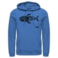 thumbnail image 1 of Men's Nintendo Legend of Zelda Link's Awakening Whale Hieroglyphic Pull Over Hoodie Royal Blue X Large, 1 of 3