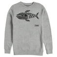 thumbnail image 1 of Men's Nintendo Legend of Zelda Link's Awakening Whale Hieroglyphic  Sweatshirt Athletic Heather Large, 1 of 3