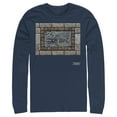 thumbnail image 1 of Men's Nintendo Legend of Zelda Link's Awakening Whale Stone Tablet  Long Sleeve Shirt Navy Blue X Large, 1 of 3