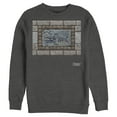 thumbnail image 1 of Men's Nintendo Legend of Zelda Link's Awakening Whale Stone Tablet  Sweatshirt Charcoal Heather 3X Large, 1 of 3