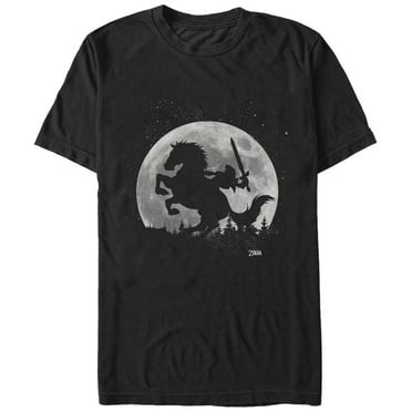 Men's Nintendo Legend of Zelda Moon  Graphic Tee Black Small
