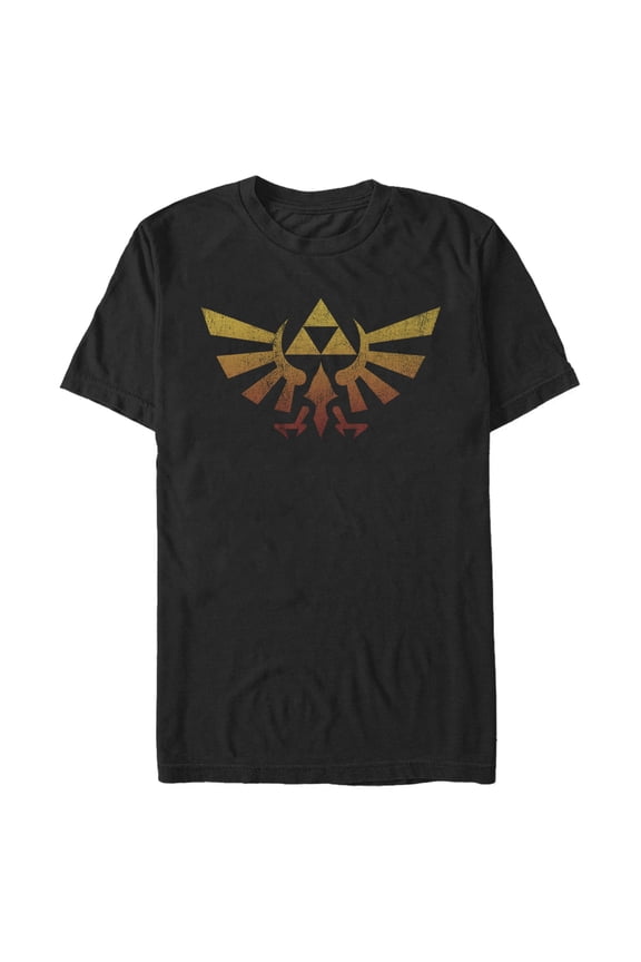 Men's Nintendo Legend of Zelda Natural Triforce Graphic Tee Black X Large