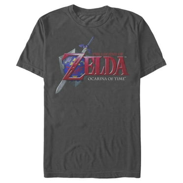 Men's Nintendo Legend of Zelda Ocarina of Time  Graphic Tee Charcoal X Large