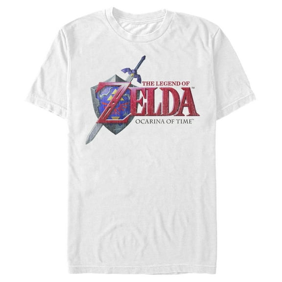 Men's Nintendo Legend of Zelda Ocarina of Time  Graphic Tee White Small
