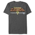 thumbnail image 1 of Men's Nintendo Legend of Zelda Original Title Graphic Tee Charcoal Heather Large, 1 of 4