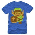 thumbnail image 1 of Men's Nintendo Legend of Zelda Pixel Link  Graphic Tee Royal Blue Medium, 1 of 4