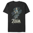 thumbnail image 1 of Men's Nintendo Legend of Zelda Princess Oil Paint  Graphic Tee Black Small, 1 of 4