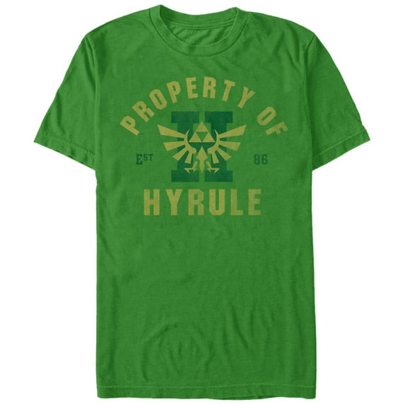 Men's Nintendo Property Of Hyrule - Heather T-shirt Medium Kelly