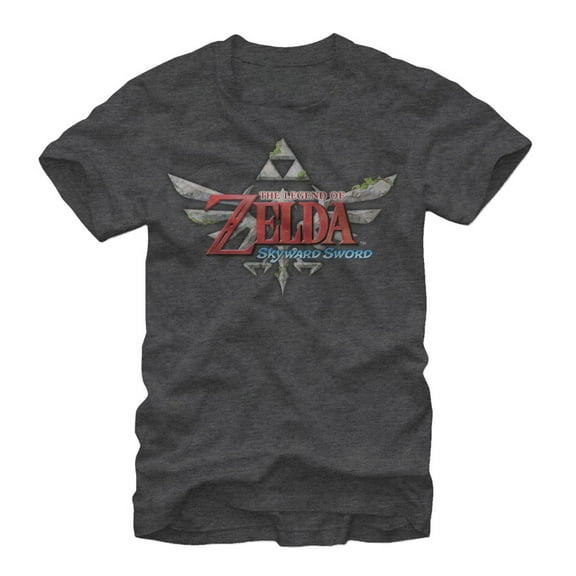 Men's Nintendo Legend of Zelda Skyward Sword Graphic Tee Charcoal Heather X Large