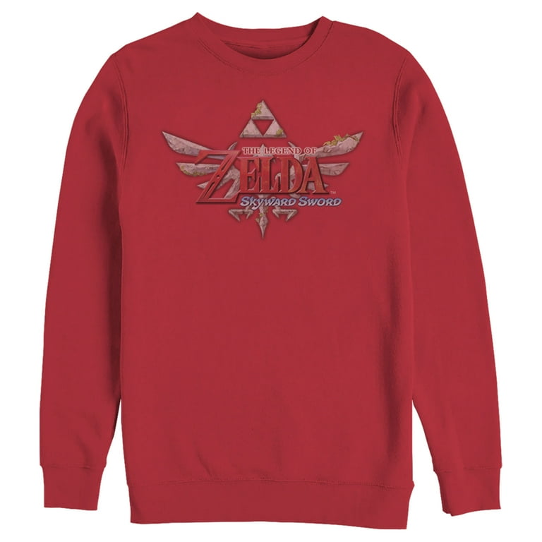 Men s Nintendo Legend of Zelda Skyward Sword Sweatshirt Red Medium Walmart