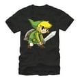 thumbnail image 1 of Men's Nintendo Legend of Zelda Spirit Tracks Link  Graphic Tee Black Medium, 1 of 4