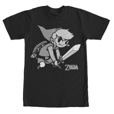 Men's Nintendo Legend of Zelda Spirit Tracks Link  Graphic Tee Black X Large