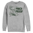 thumbnail image 1 of Men's Nintendo Legend of Zelda St. Patrick's Day Link Pinch Proof  Sweatshirt Athletic Heather 2X Large, 1 of 4