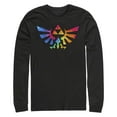 thumbnail image 1 of Men's Nintendo Legend of Zelda Tie Dye Crest Long Sleeve Shirt, 1 of 4