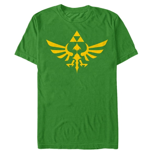 Men's Nintendo Legend of Zelda Triforce  Graphic Tee Kelly Small