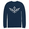 thumbnail image 1 of Men's Nintendo Legend of Zelda Triforce  Long Sleeve Shirt Navy Blue Small, 1 of 3