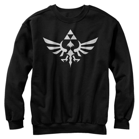 Men's Nintendo Legend of Zelda Triforce Sweatshirt Black X Large