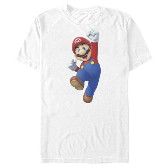 Men's Nintendo Mario 3D Jump  Graphic Tee White X Large