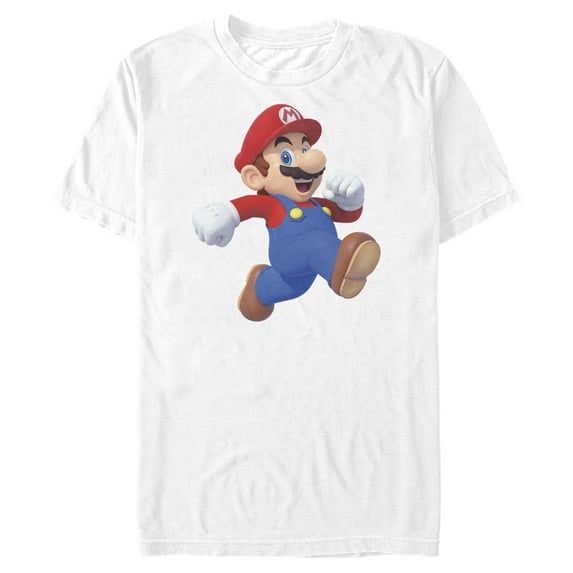 Men's Nintendo Mario 3D Run Graphic Tee White Small