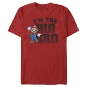 Men's Nintendo Mario Big Bro Graphic Tee Red Large