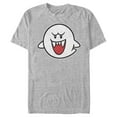 thumbnail image 1 of Men's Nintendo Mario Boo Ghost Graphic Tee Athletic Heather Large, 1 of 4