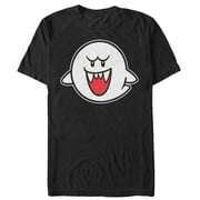 Men's Nintendo Mario Boo Ghost Graphic Tee Black 4X Large