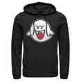 thumbnail image 1 of Men's Nintendo Mario Boo Ghost Pull Over Hoodie Black Small, 1 of 4
