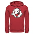 thumbnail image 1 of Men's Nintendo Mario Boo Ghost Pull Over Hoodie Red Medium, 1 of 4