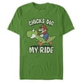 thumbnail image 1 of Men's Nintendo Mario Chicks Dig Ride  Graphic Tee Kelly Green Large, 1 of 4