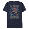 thumbnail image 1 of Men's Nintendo Mario Circle 1985  Graphic Tee Navy Blue Small, 1 of 4