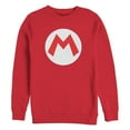 thumbnail image 1 of Men's Nintendo Mario Circle Icon  Sweatshirt Red 2X Large, 1 of 3