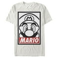 thumbnail image 1 of Men's Nintendo Mario Close Up  Graphic Tee Beige Small, 1 of 3